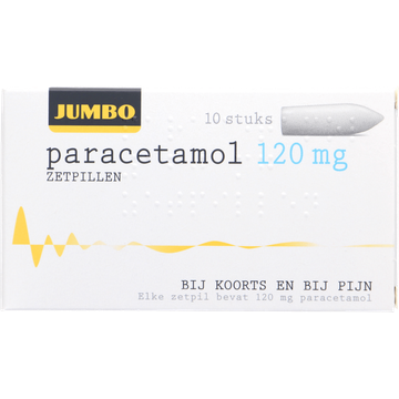 Jumbo Paracetamol Zetpillen 10 Stuks 120mg