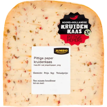 Jumbo Pittige Peperkaas Jong Belegen 50+ ca. 270 g