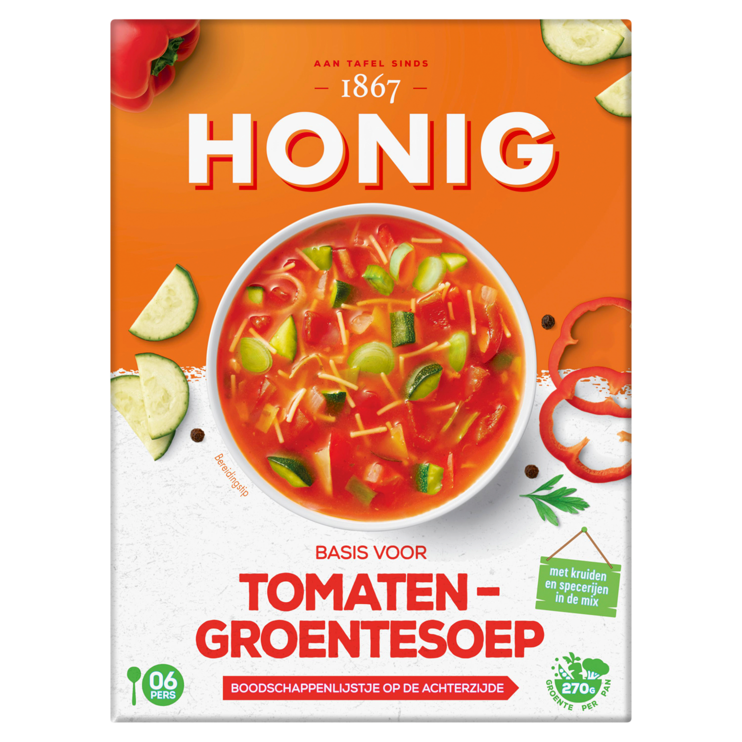 Honig Basis voor tomaten-groentesoep