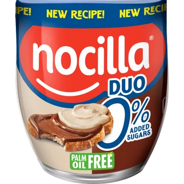 Hazelnootpasta Duo 0% toegevoegde suiker