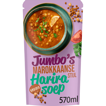 Jumbo's Marokkaanse Stijl Harira Soep 570ML
