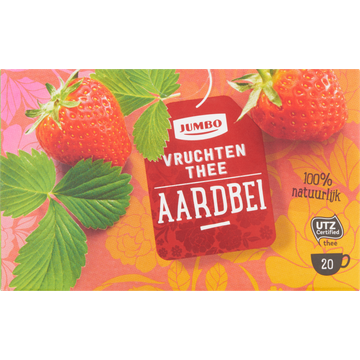 Jumbo Vruchten Thee Aardbei 20 Stuks