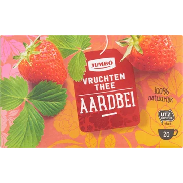 Jumbo Vruchten Thee Aardbei 20 Stuks