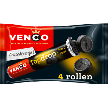 Venco Topdrop Hard Zout 4 x 47 g