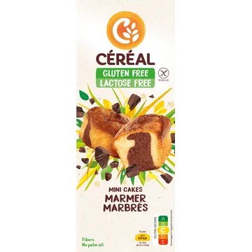 Céréal Gluten Free Lactose Free Mini Cakes Marmer 6 Stuks 200 g