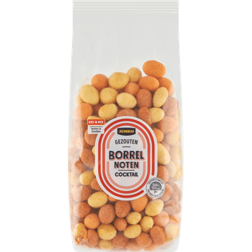 Jumbo Gezouten Borrelnoten Cocktail 275 g