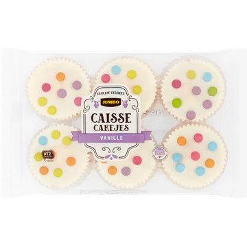 Jumbo Caisse Cakejes Vanille 6 Stuks