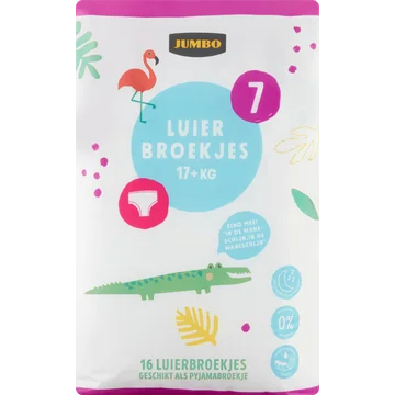 Jumbo Luierbroekjes Maat 7 17+ kg 16 Stuks