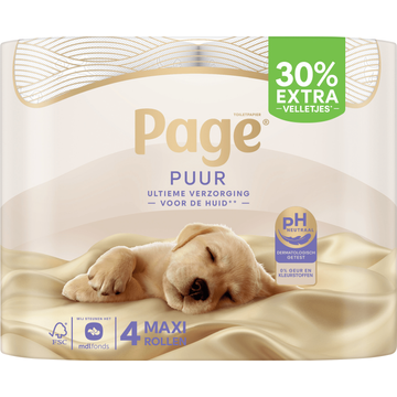 Page Puur Toiletpapier 4-rollen