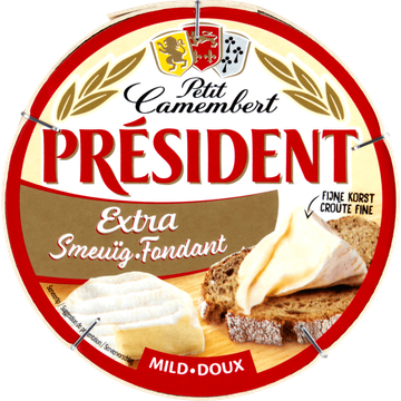 Président Petit Camembert Extra Smeuïg Mild Kaas 135 g