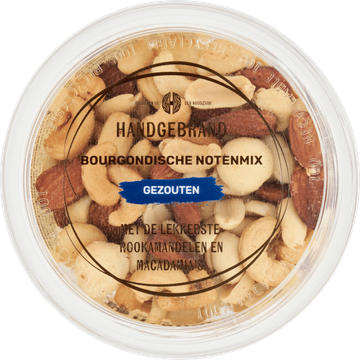 Handgebrand Bourgondische Notenmix Gezouten 180 g