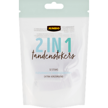 Jumbo 2 in 1 Tandenstokers 32 Stuks