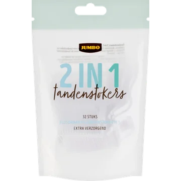 Jumbo 2 in 1 Tandenstokers 32 Stuks