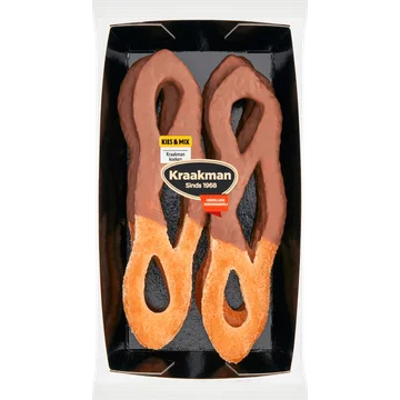 Kraakman Reuze Roomboter Chocolade Krakelingen 190 g