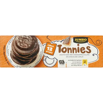 Jumbo Tonnies met Sinaasappelvulling en Chocolade 150 g