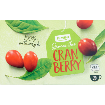 Jumbo Groene Thee Cranberry 20 Stuks