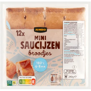 Jumbo Mini Saucijzenbroodjes 12 Stuks