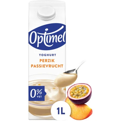 Optimel Proteïne Yoghurt Perzik Passievrucht 0% Vet