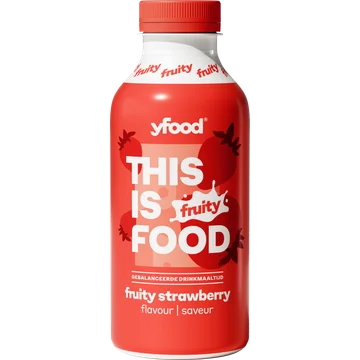 YFood Drinkmaaltijd Fruity Strawberry 500ML
