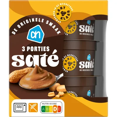 AH Satésaus kant & klaar 3 porties
