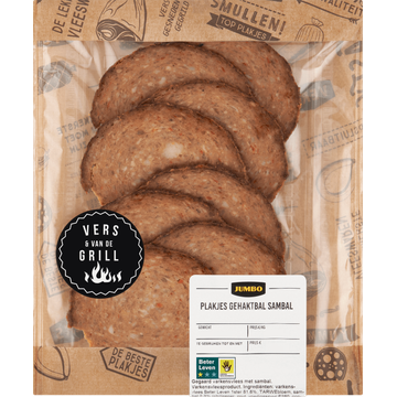 Jumbo Plakjes Gehaktbal Sambal ca. 130 g