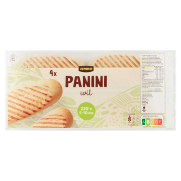 Jumbo - Panini Wit - 4 Stuks