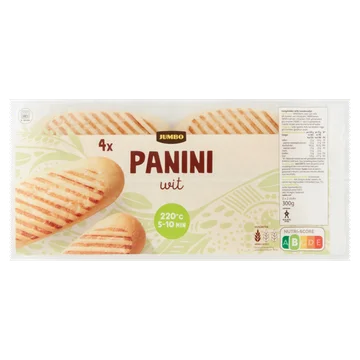 Jumbo - Panini Wit - 4 Stuks
