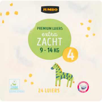 Jumbo Premium Luiers Maat 4 9-14 kg 24 Stuks