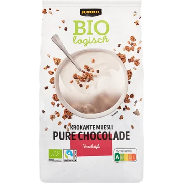 Jumbo Biologisch Krokante Muesli Pure Chocolade 350 g