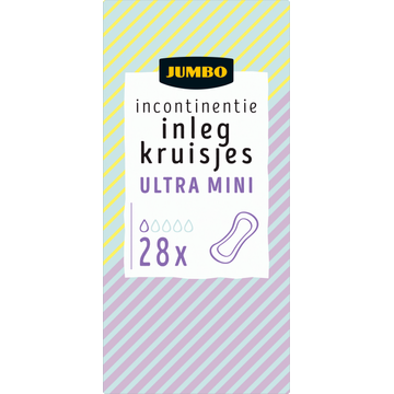 Jumbo Incontinentie Inlegkruisjes Ultra Mini 28 Stuks