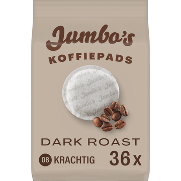 Jumbo's Koffiepads Dark Roast 36 Stuks