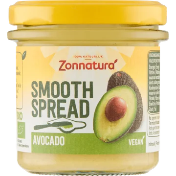 Zonnatura Smooth Spread Avocado 140 g