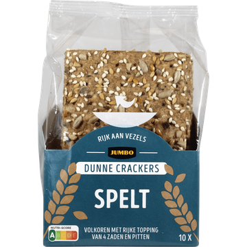 Jumbo Dunne Crackers Spelt 10 Stuks 175 g 
