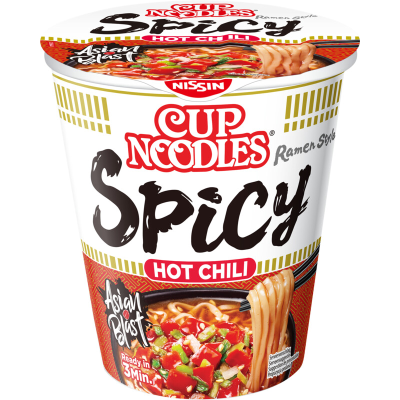 Nissin Cup noodles hot chili spicy