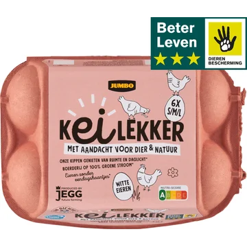 Jumbo Kei Lekker met Aandacht voor Dier & Natuur S/M/L 6 Stuks 258 g