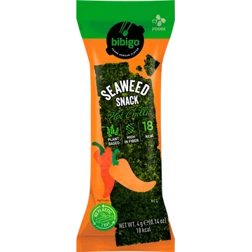 Bibigo Zeewiersnack Pittige Chili 4g