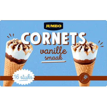 Jumbo Cornets Vanille Smaak 16 Stuks
