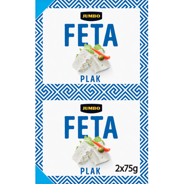 Jumbo Feta Kaas Plakken 2 x 75 g