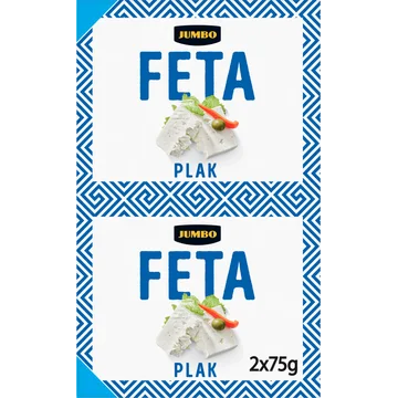 Jumbo Feta Kaas Plakken 2 x 75 g