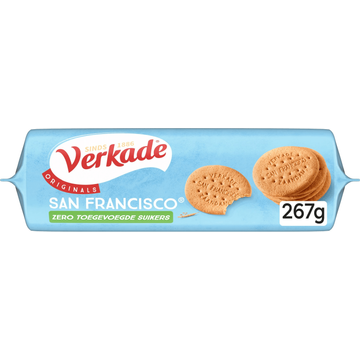Verkade Originals San Francisco Naturel Zero Toegevoegde Suiker 267 g