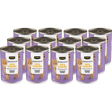 Jumbo Brokken in Saus met Kip & Kalkoen 12 x 415 g