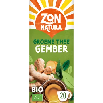 Zonnatura Biologische Groene Thee Gember