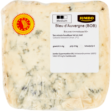 Jumbo Bleu d'Auvergne (BOB) Blauwschimmelkaas 50+ ca. 140 g