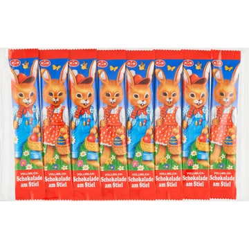 E + G Vollmilch- Schokolade am Stiel 8 x 15 g