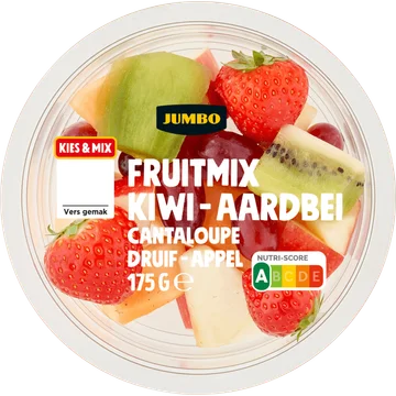 Jumbo Fruitmix Kiwi - Aardbei Cantaloupe Druif - Appel 175 g