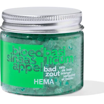 HEMA Bloedsinaasappel Basilicum Badzout 80 g