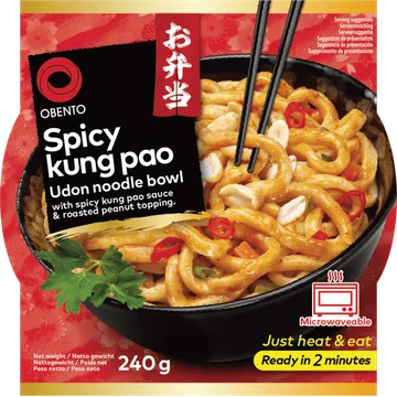 Obento Spicy kung pao udon noodle bowl