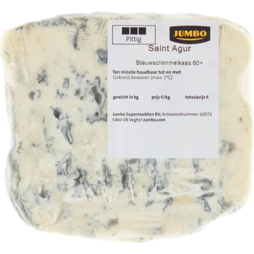Jumbo Saint Agur Blauwschimmelkaas 60+ ca. 144g