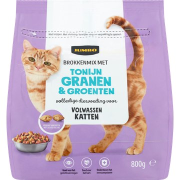 Jumbo Brokkenmix met Tonijn Granen & Groenten 800 g