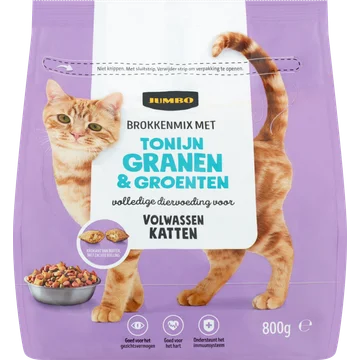 Jumbo Brokkenmix met Tonijn Granen & Groenten 800 g